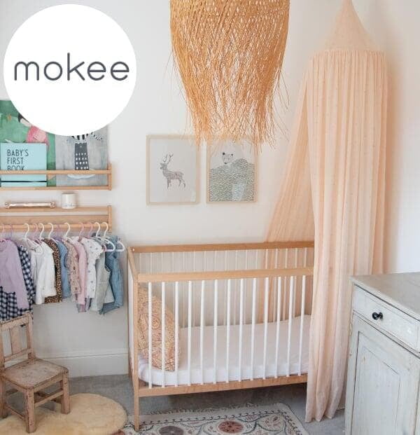 Mokee Wooden Baby Cots